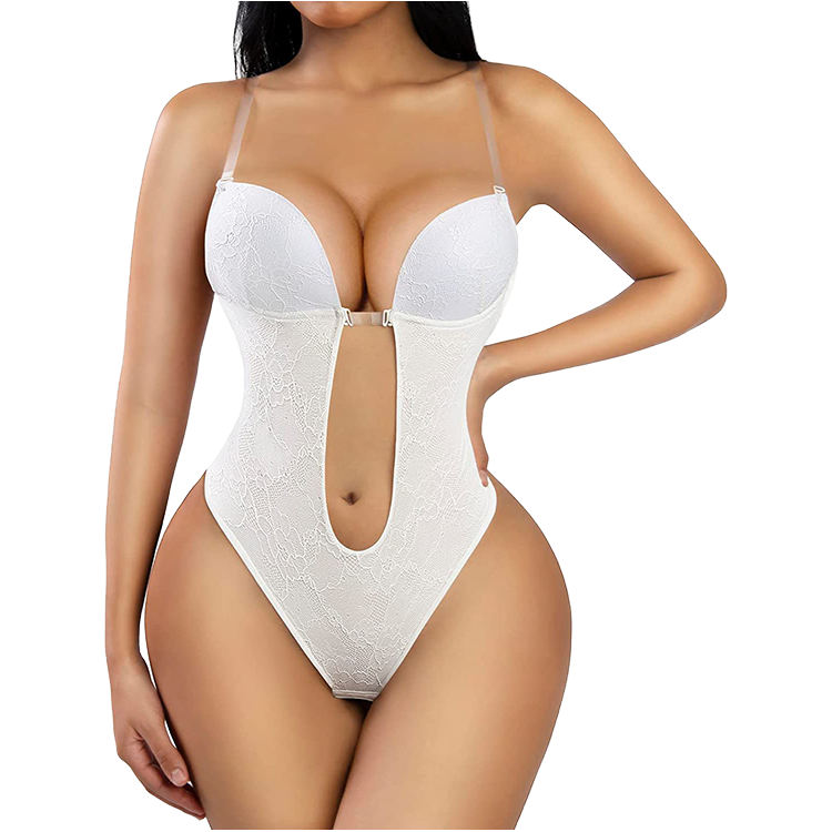 Women's Full Body Shaper Spandex Backless Bodysuit Thong Invisible Shapers for Tummy Control Sheath Slimming Underwear Adults