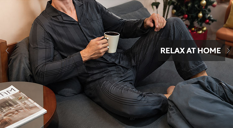Men's Plus Size Sleepwear Sets Breathable Long Men's Pajamas