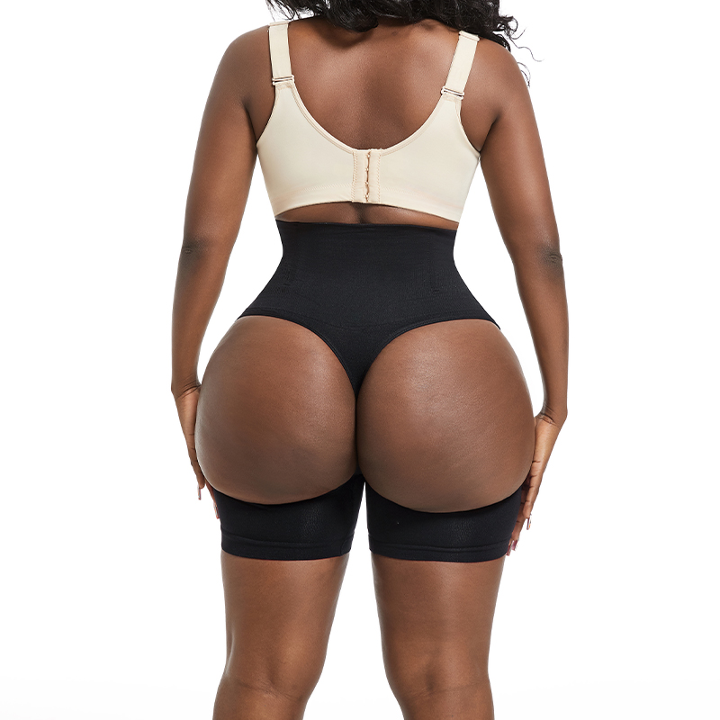 High Waisted Body Shaper Pants Open Butt Tummy Control Shorts Hip Enhancer Butt Lifter Shapewear