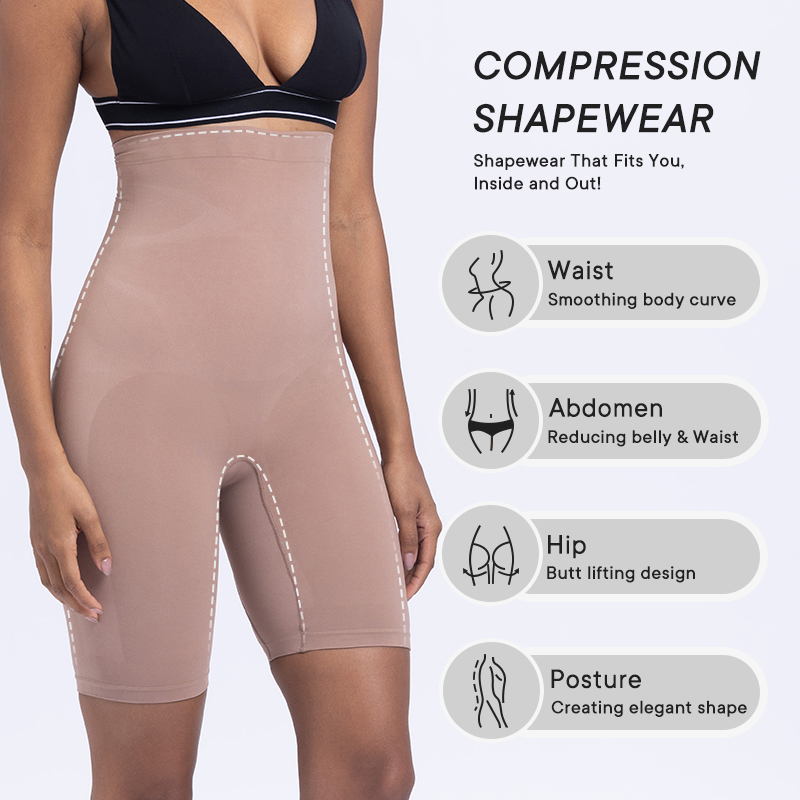 High Waist Shaper Shorts for Women Body Shaper Shapewear Butt Lifter Plus Size Seamless Shapewear Tummy Control
