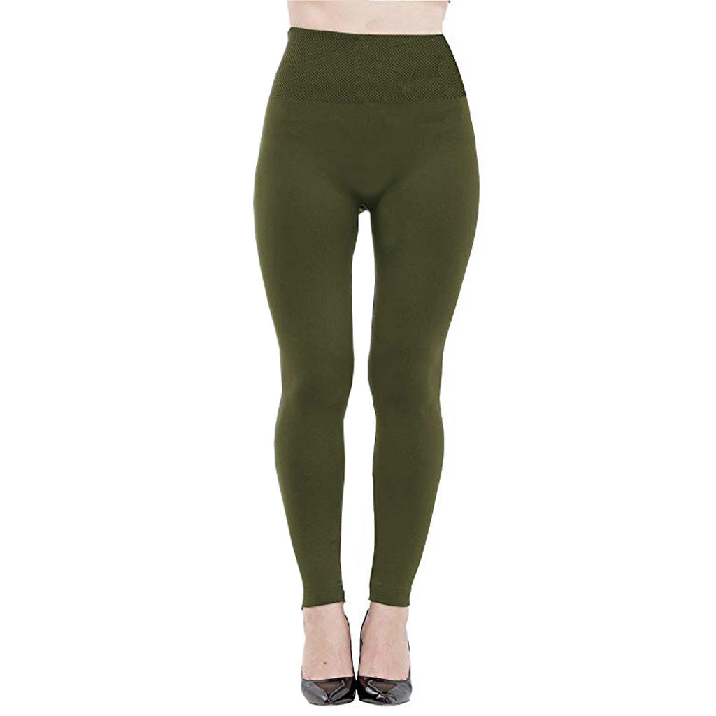 Soft High Waist Women Fitness Warm Leggings Fleece Lined Leggings Slimming 6 Pack Winter Pants Seamless Legging