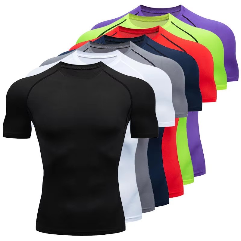 Fitness Model Wearing Gym T Shirt 1
