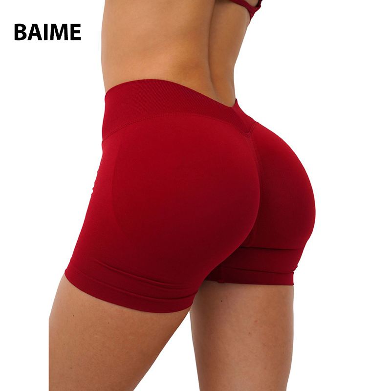 Women's Yoga Shorts Multi-colors Peach Shorts High Waist Quick Drying Scrunch Butt Lifting Short