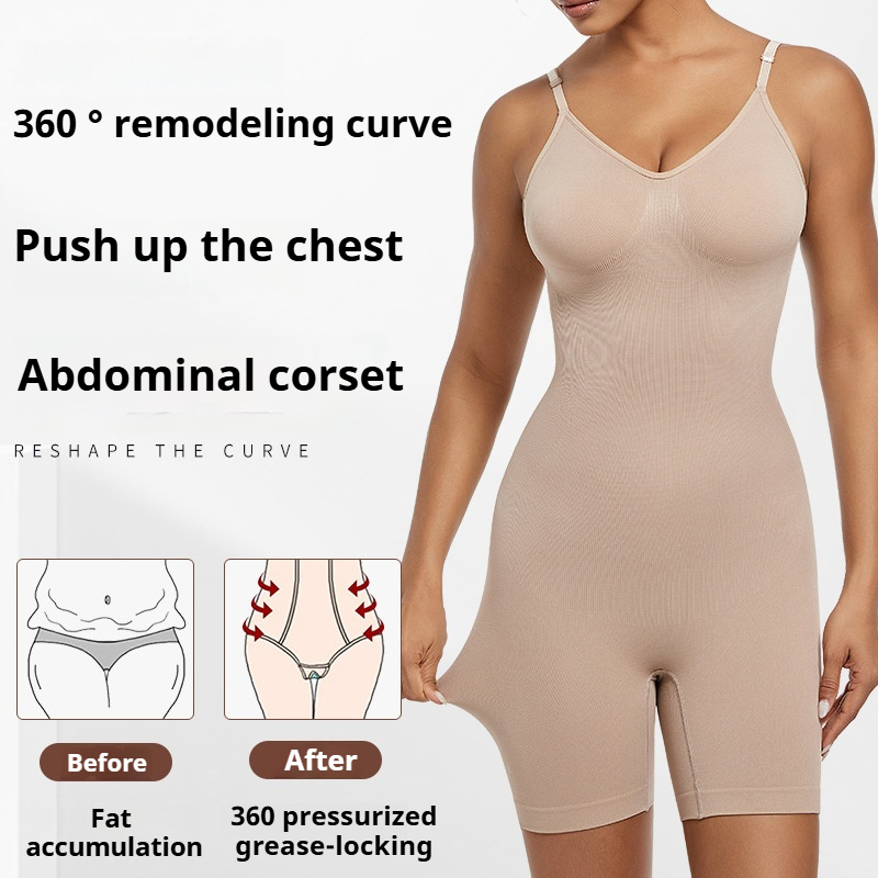 Custom Butt Lift Women's Backless Bodysuit Shapers Shapewear for Tummy Control Seamless and Breathable Nylon for Adults
