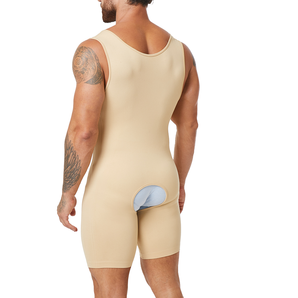Full Body Shaper Underwear Thermal Shapers Slimming Compression Bodysuit Shapewear Tummy Control Jumpsuit for Men