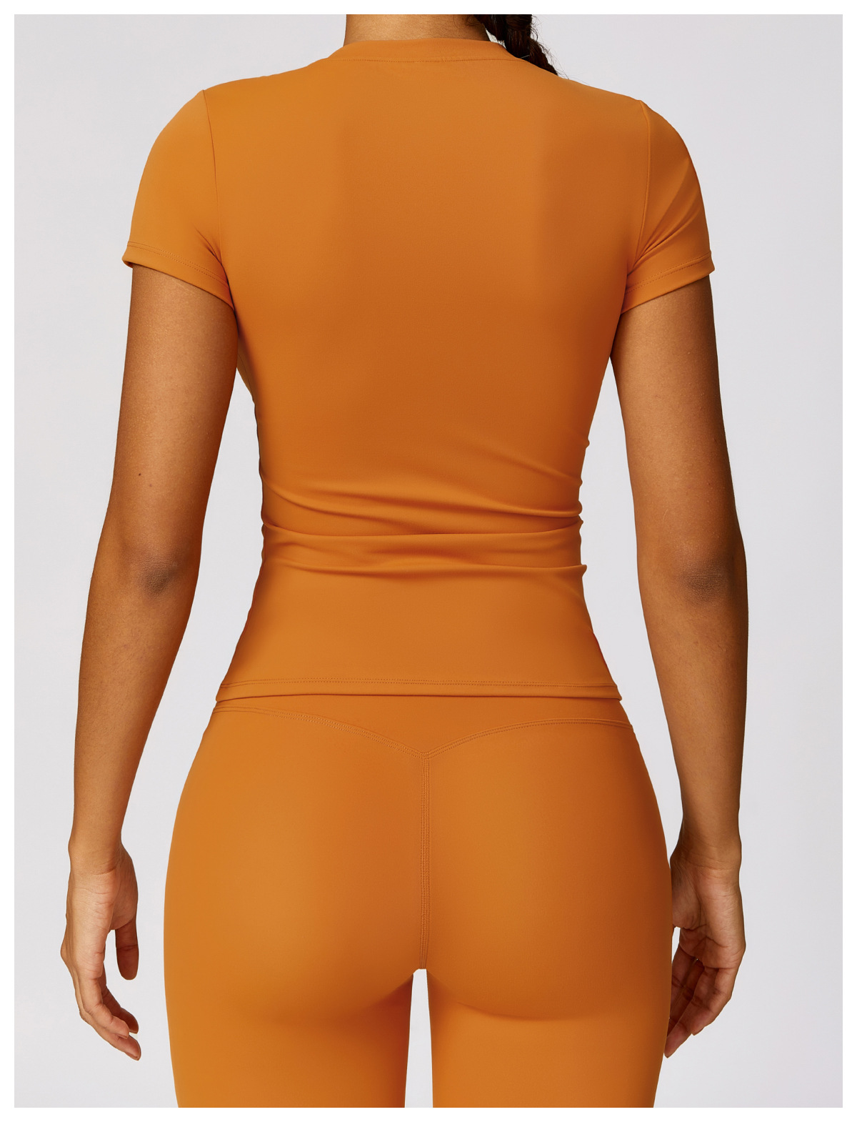 Dropshipping Agent Shopify Yoga Apparel Customized Training Gym Clothes Running Tops Women's Sports Gym Basic T-shirt for Women