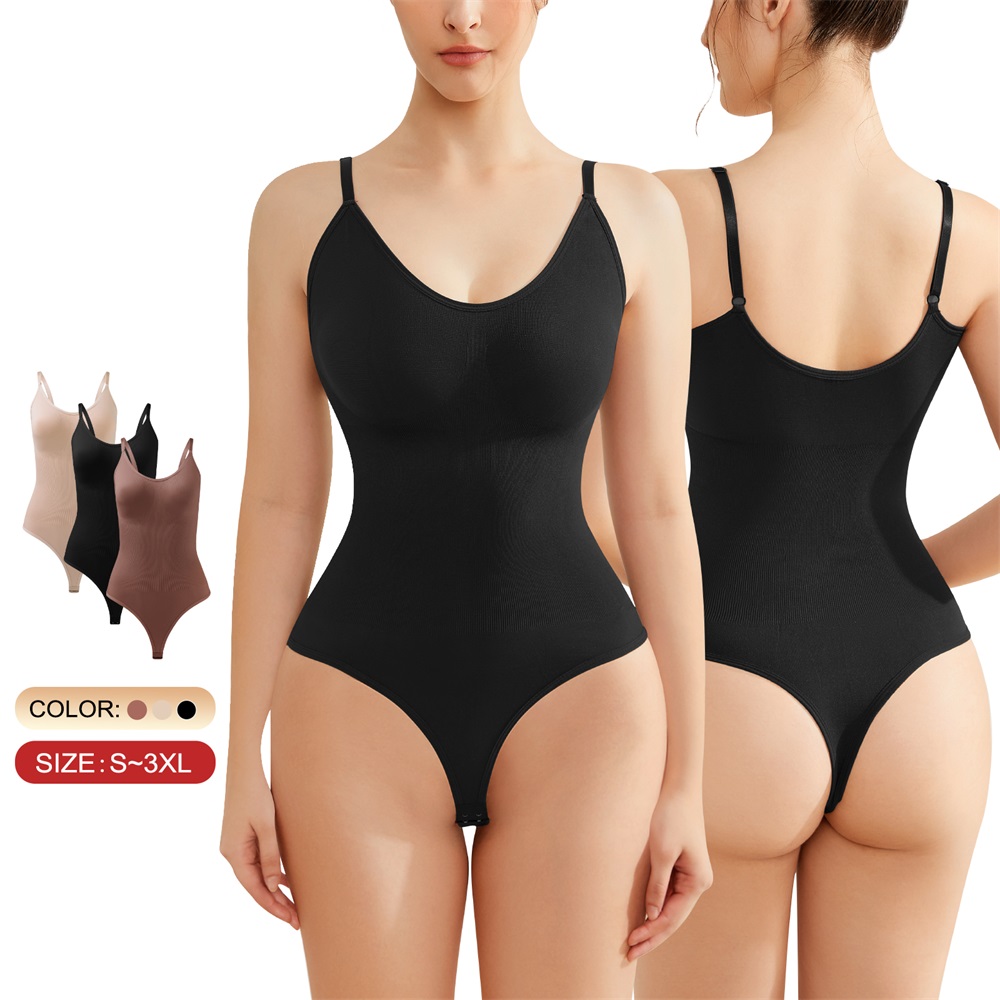 Custom Full Body Shaping Seamless Underwear Women Tummy Control Bodysuit Shaper Thong Panties Waist Trainer Shapewear for Women