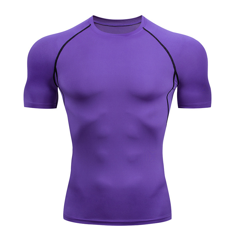 Breathable OEM Men's Athletic Light TShirt Compression Blank T Shirts Quick Dry Running Shirt Casual Wear TShirt