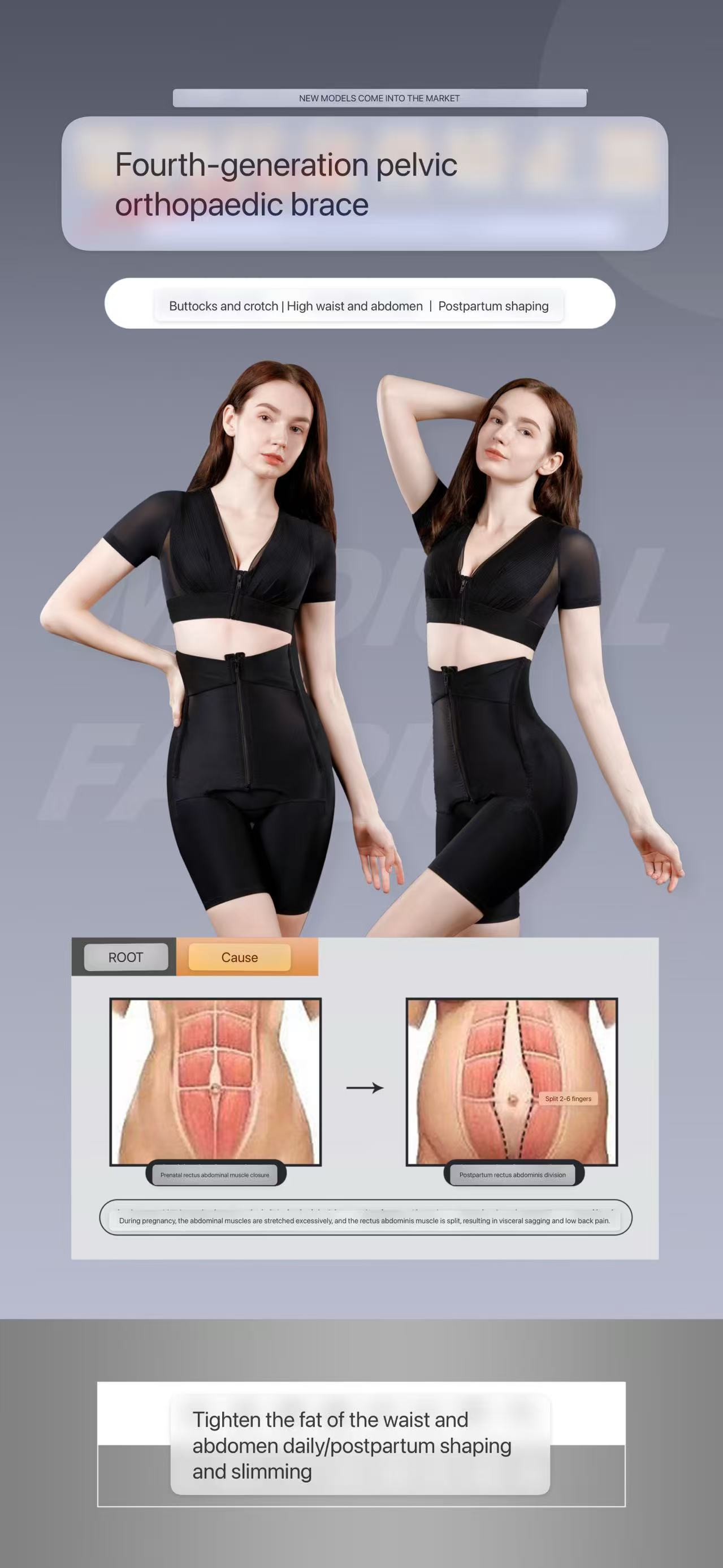 Women's Sexy Comfortable Eco-Friendly Shaper Panty High Waist Trainer Zipper Design Tummy Control Hip Butt Lifter Shorts