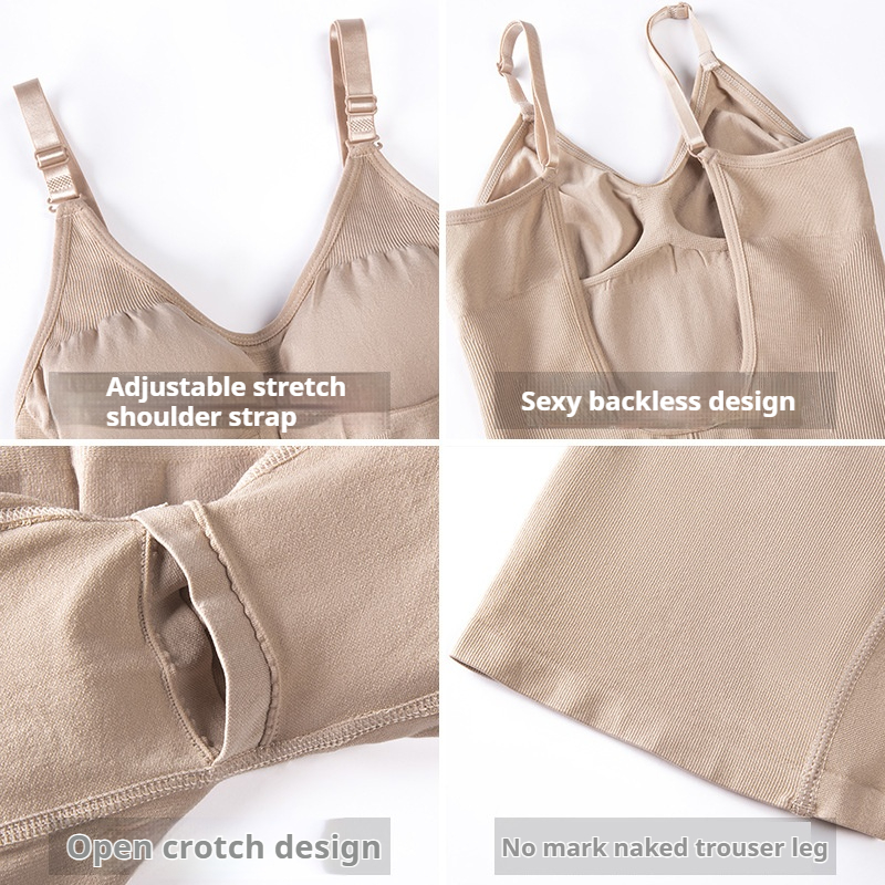 Custom Butt Lift Women's Backless Bodysuit Shapers Shapewear for Tummy Control Seamless and Breathable Nylon for Adults