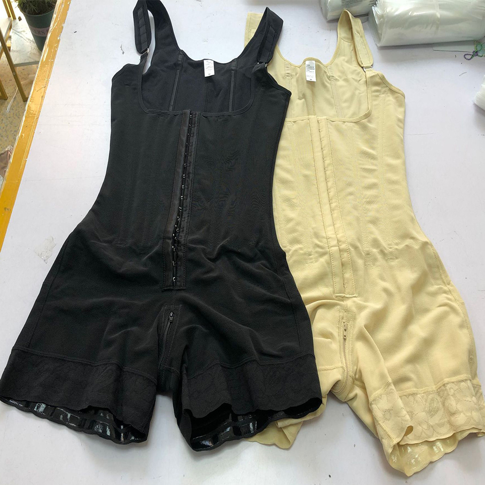Colombian Firm Body Shaping Bodysuit for Women Post-Surgery Anti-Bacterial Nylon/Polyamide Butt Lifter Slimming Sheath