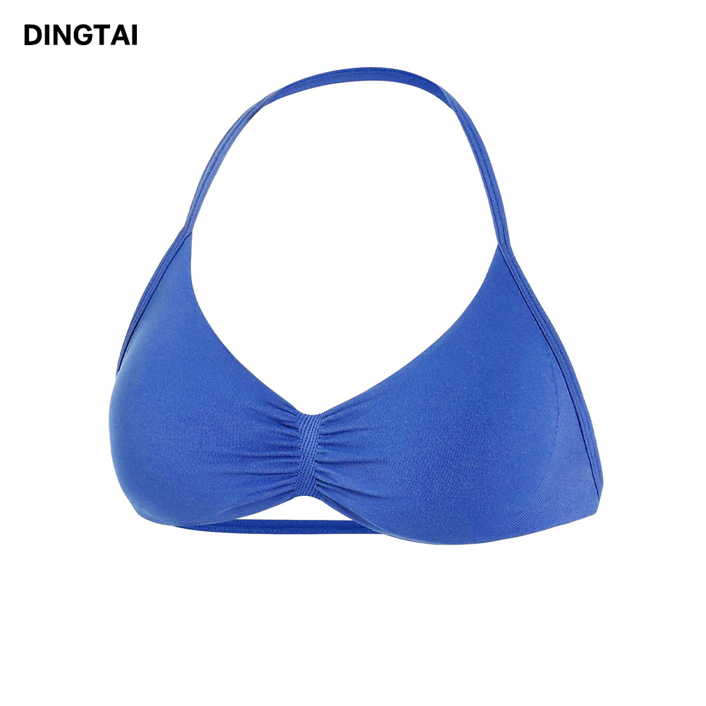 Guangzhou Dingtai High Quality Activewear Fitness Sports Gym Bra for Women Four-Way Stretch Seamless Sports Fitness Top