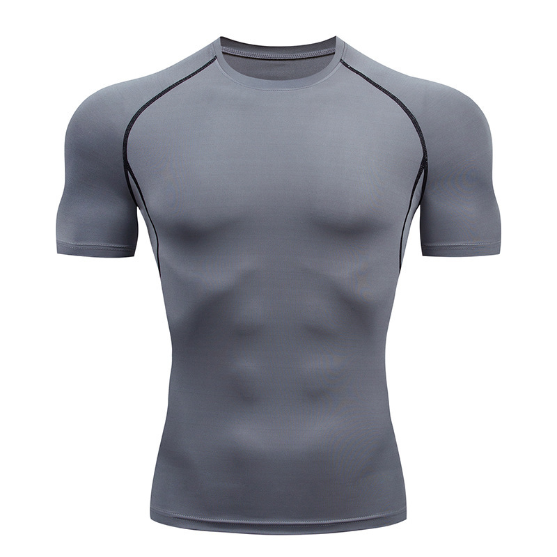 Breathable OEM Men's Athletic Light TShirt Compression Blank T Shirts Quick Dry Running Shirt Casual Wear TShirt
