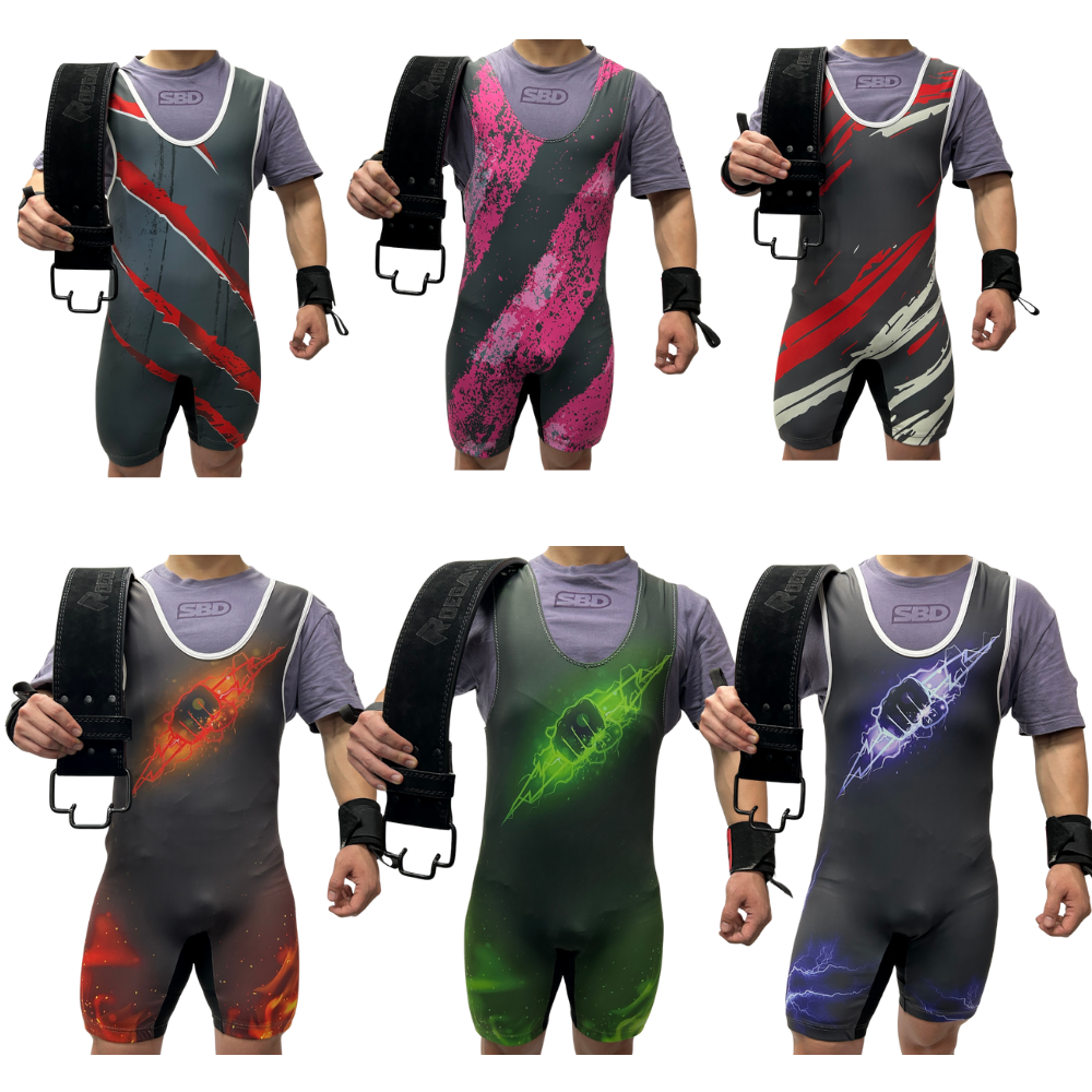 Weightlifting Singlet IPF Approved, Nylon-Spandex Compression Suit for Powerlifting Competition &amp; Gym Training
