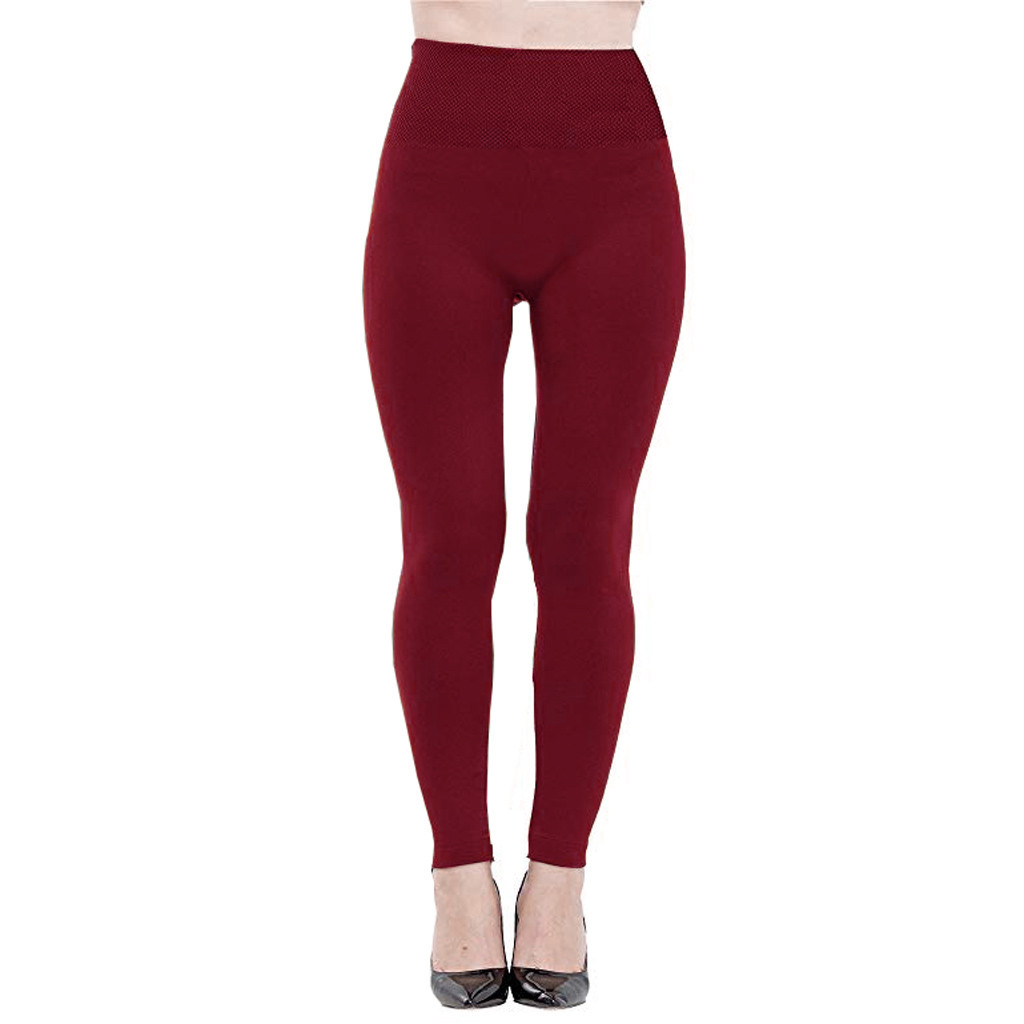 Soft High Waist Women Fitness Warm Leggings Fleece Lined Leggings Slimming 6 Pack Winter Pants Seamless Legging