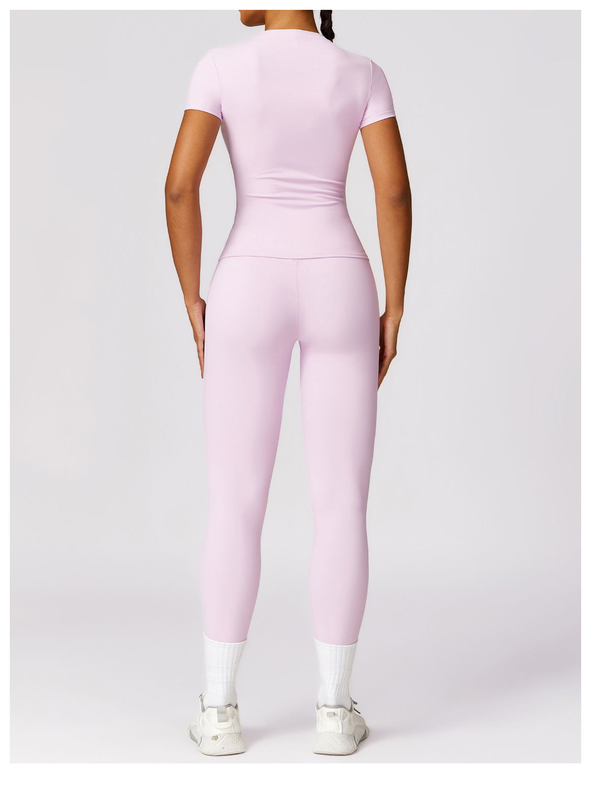 Dropshipping Agent Shopify Yoga Apparel Customized Training Gym Clothes Running Tops Women's Sports Gym Basic T-shirt for Women