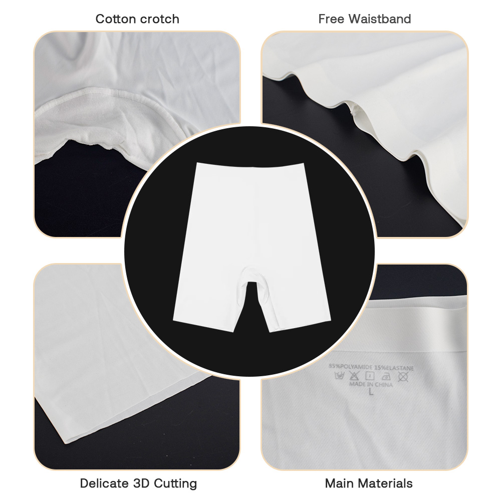Seamless Womenunderwear Oem Anti Chafing Shorts Seamless Smooth Slip Yoga Panties Boyshorts for Under Dress