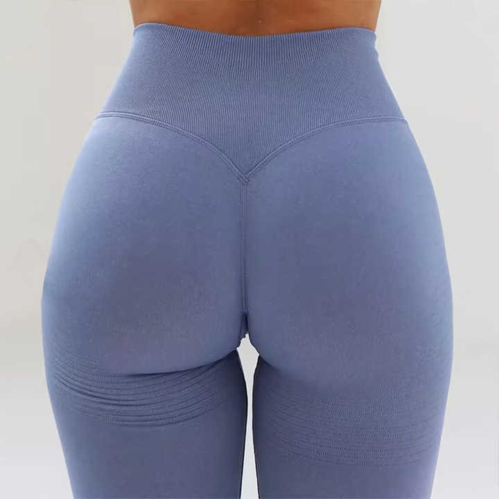 Seamless High-Waisted Textured Compression Pants for Women Scrunch Butt Lift Yoga Wear