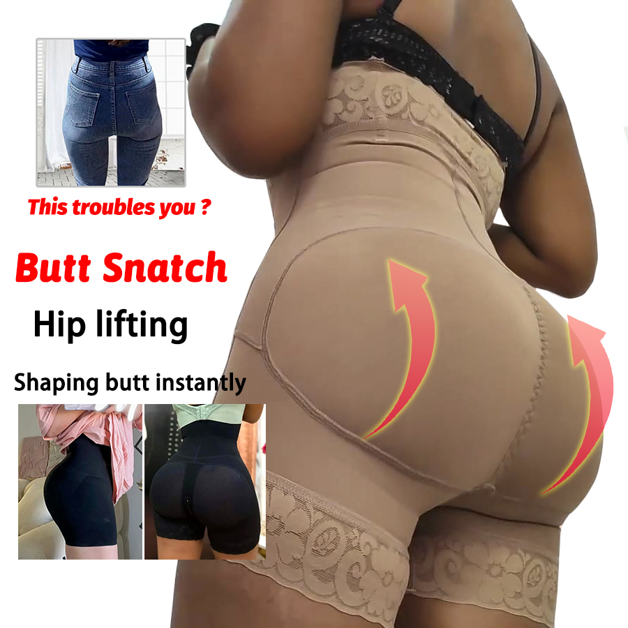 Seamless High Waist Shaper Shorts Firm Compression Body Slimming Shapewear Women Tummy Control Butt Lifter Panties