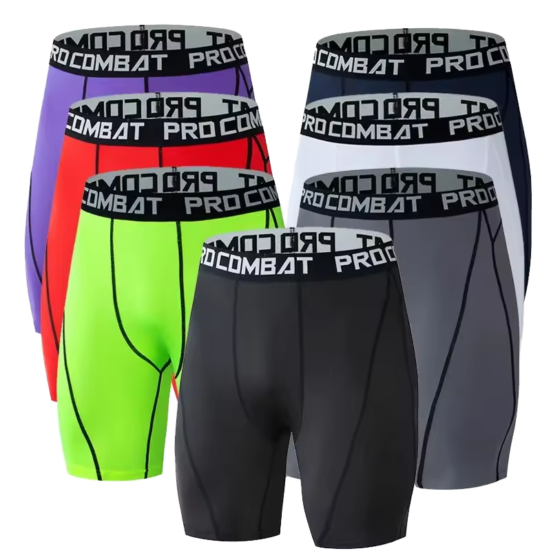 Men's Sports Gym Compression Leggings Printed Run Tights for Basketball Body Building Ropa Deportiva Wear