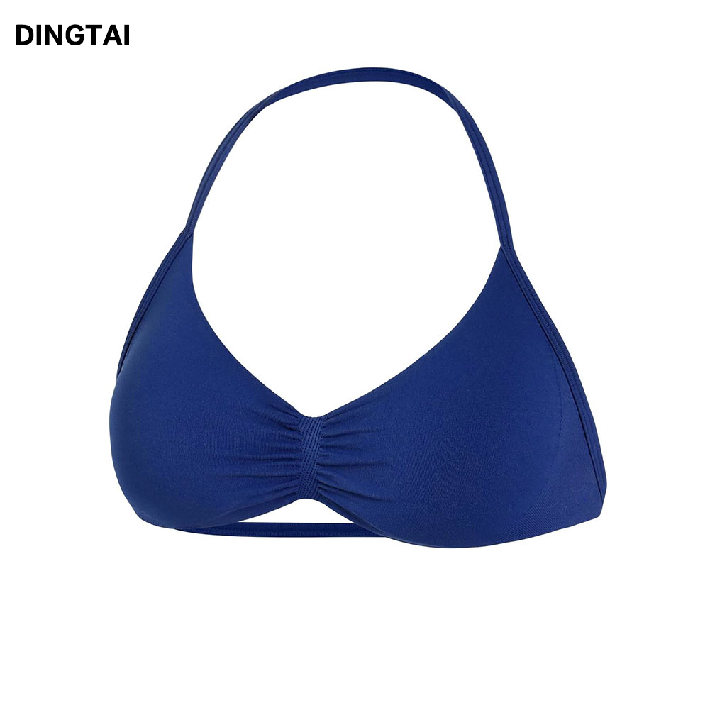 Guangzhou Dingtai High Quality Activewear Fitness Sports Gym Bra for Women Four-Way Stretch Seamless Sports Fitness Top