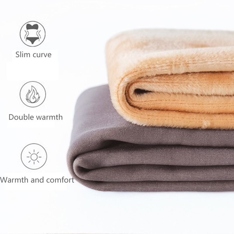 Women Sexy Fleece Tights Warm Skin Through Effect Fake-Translucent Winter Veleted Leggings Pantyhose for Ladies Mallas
