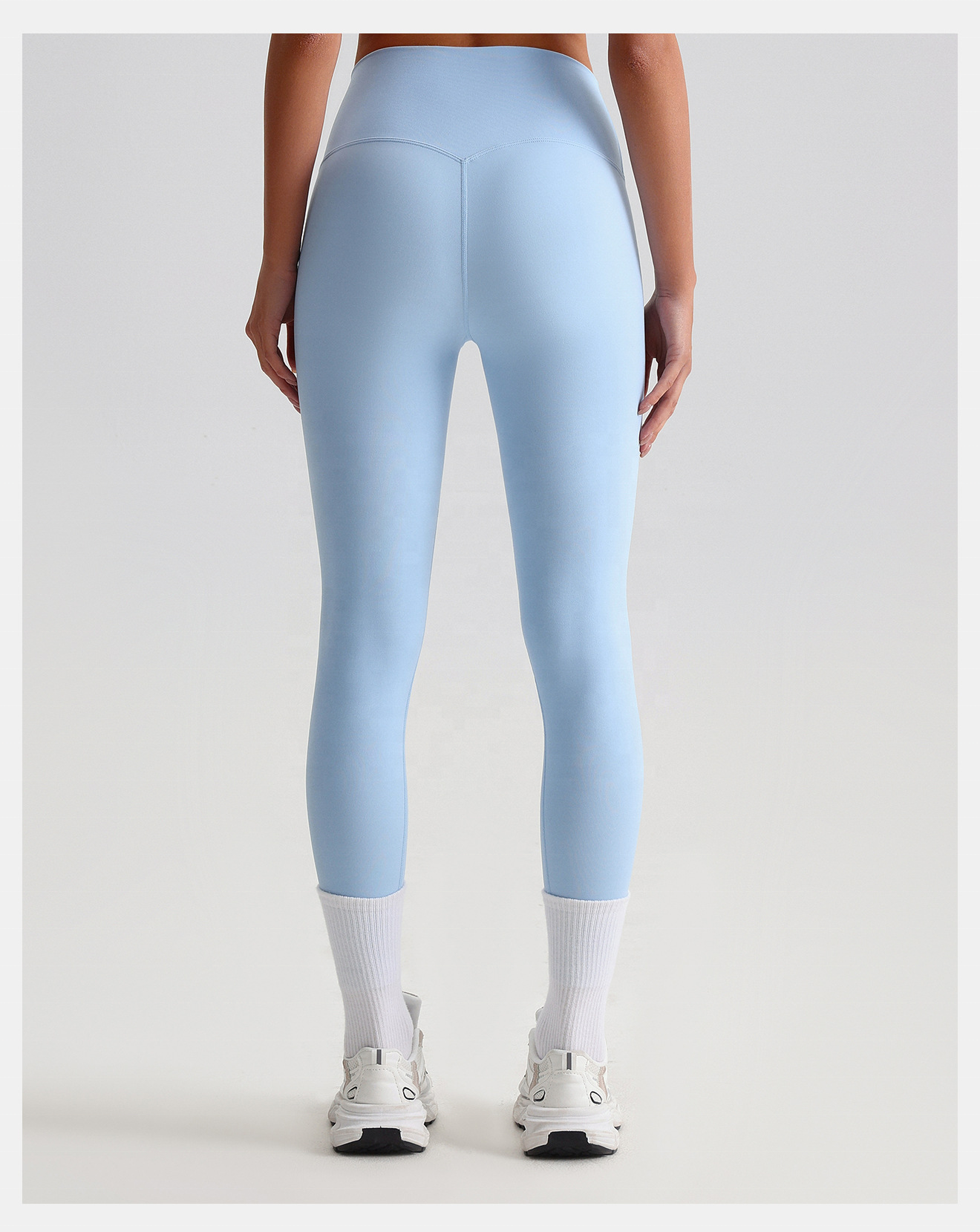 Hot Sale Sports Fitness Leggings Yoga Pants High Waist Solid Pattern for Women