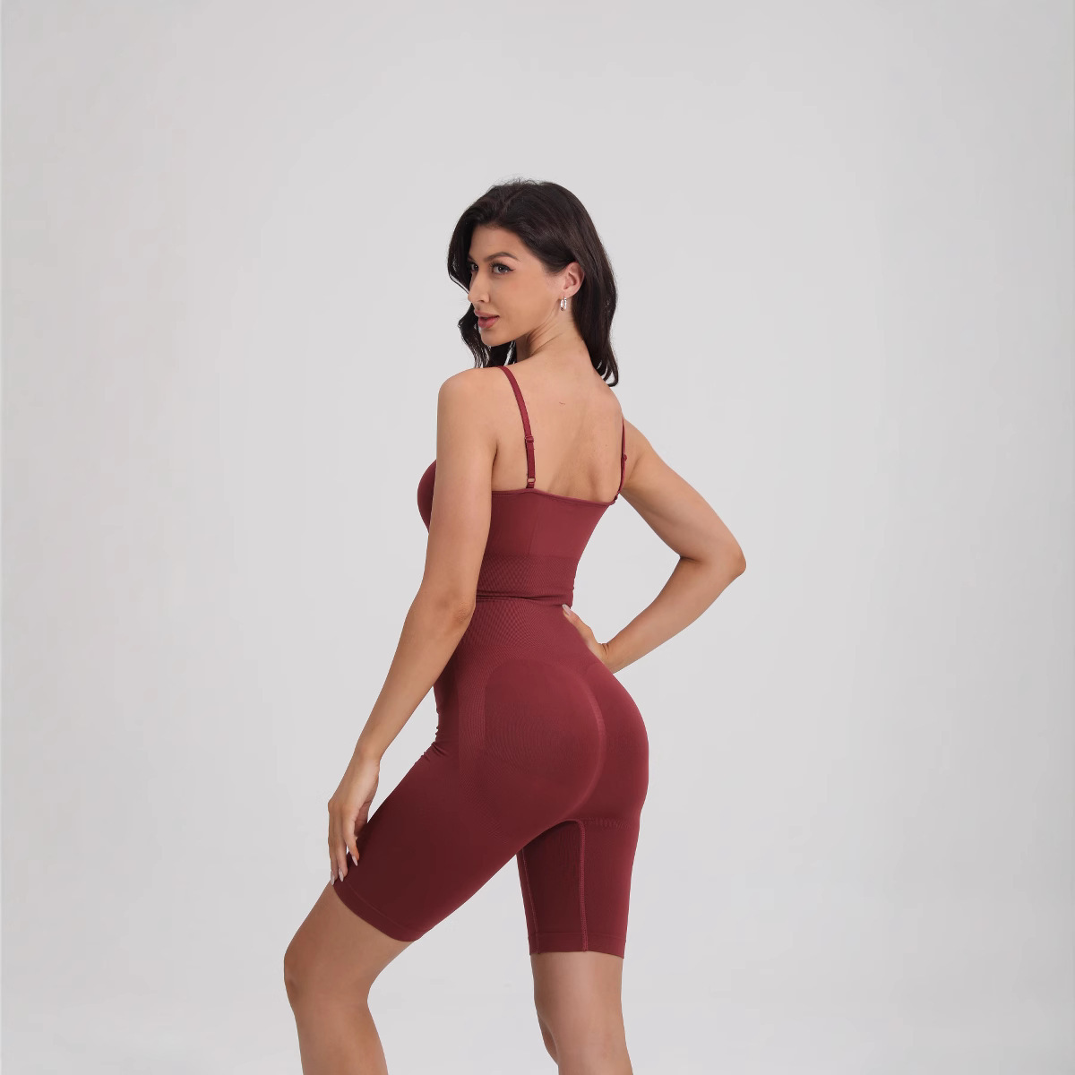 Women's Full Body Crotchless Bodysuit Shapewear Seamless Breathable Spandex/Nylon Fabric Firm Tummy Control Butt Lifter for Gym