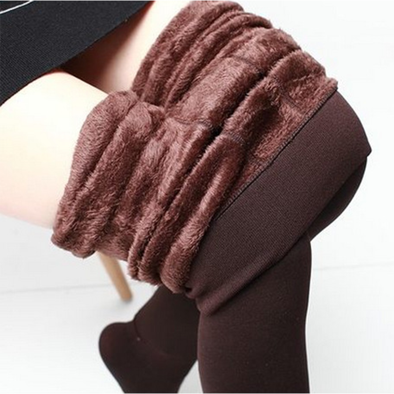 2023 Women Winter Thick Leggings Fleece Lined Warm Winter Pants Thermal One Size Lady Warm Legging Pantyhose Tights for Women