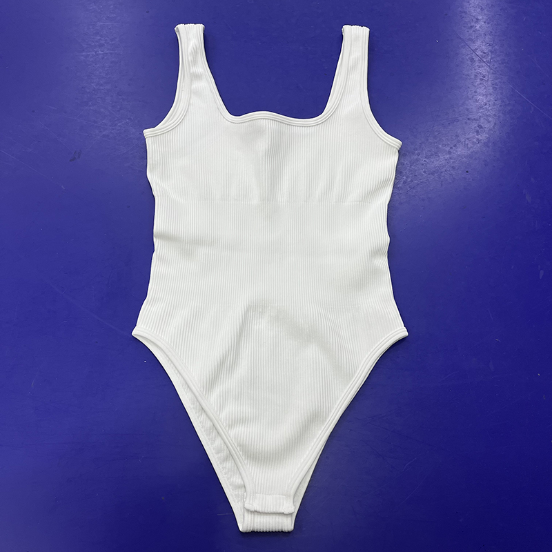 Factory Wholesale Spot Women's Yoga Rompers Ribbed One Piece Tummy Control Bodysuits