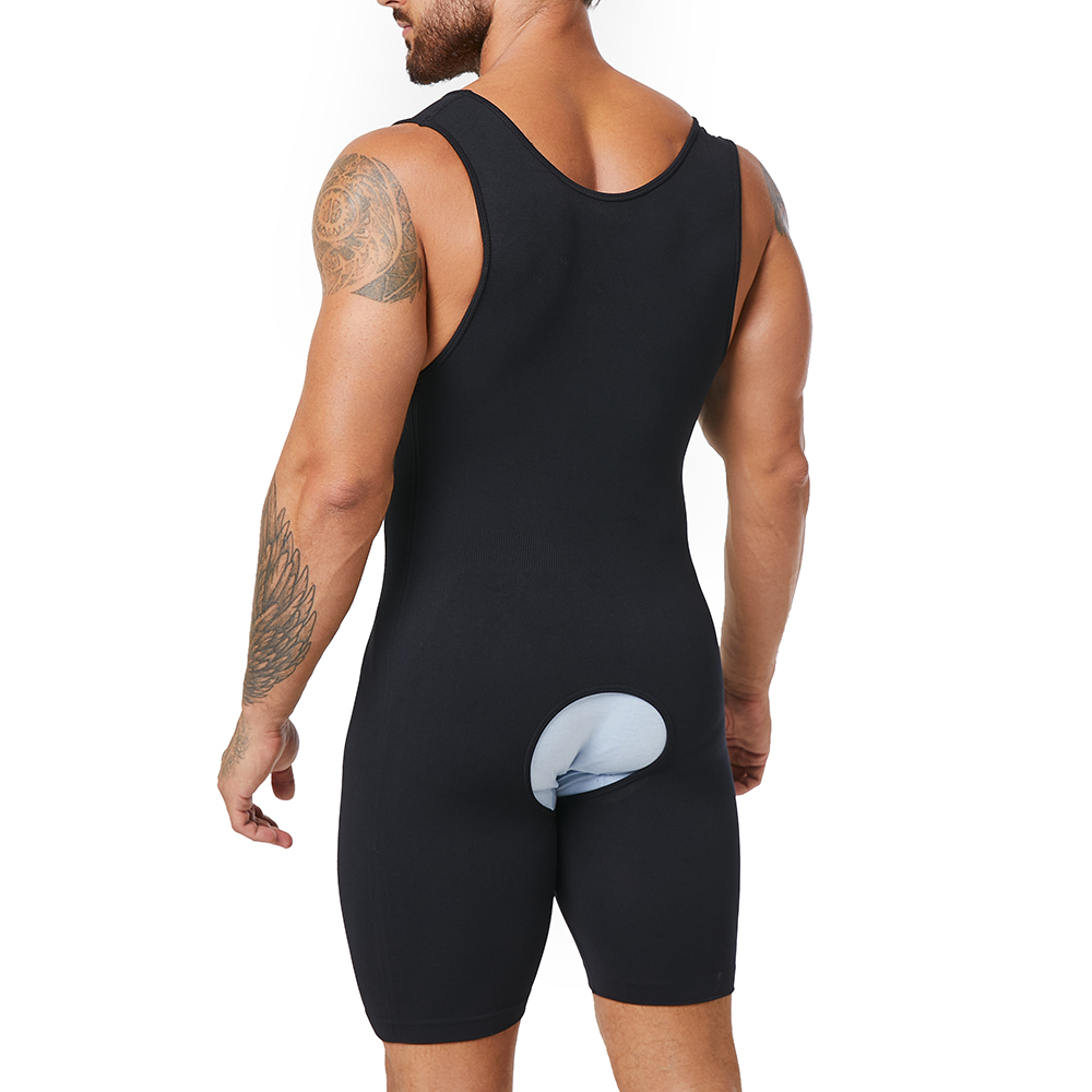 Full Body Shaper Underwear Thermal Shapers Slimming Compression Bodysuit Shapewear Tummy Control Jumpsuit for Men