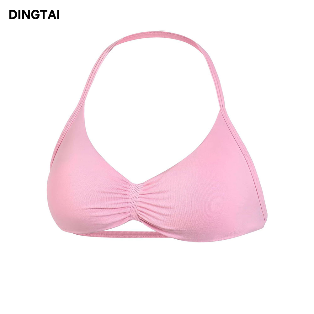 Guangzhou Dingtai High Quality Activewear Fitness Sports Gym Bra for Women Four-Way Stretch Seamless Sports Fitness Top