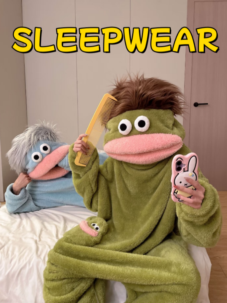Casual Loungewear Funny Couple Pajamas Women's Party Wear Robe Femme Women's Sets Clothing Summer Sleepwear IM77K-W
