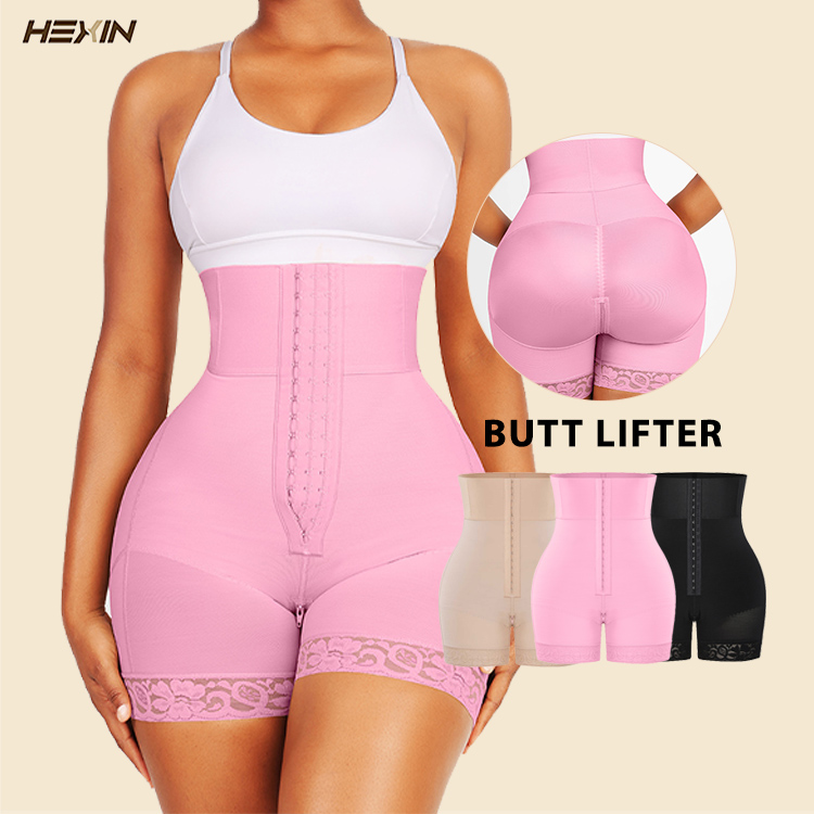 Hexin Wholesale Women Shaper Colombianas Slimming Shapewear Shorts Tummy Control Hip Enhancer Panties Butt Lifter Shaper