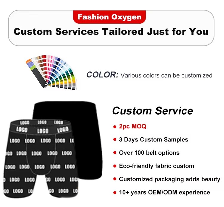 High Quality Ethica Man Underwear Sports Shorts Breathable Printed Logo Custom Boxers Briefs Underwear Men