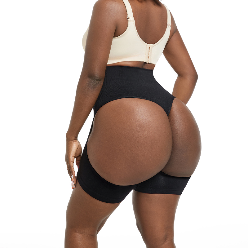 High Waisted Body Shaper Pants Open Butt Tummy Control Shorts Hip Enhancer Butt Lifter Shapewear