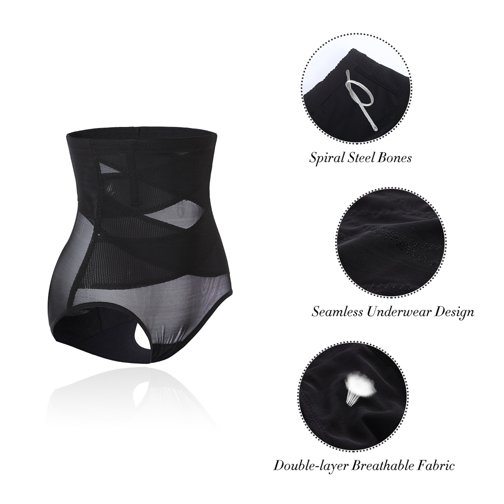 Wholesale Hi Waist Trainer Sweat Shorts Double Tummy Control Panty Butt Lifter Shaper Women Shapewear Shorts