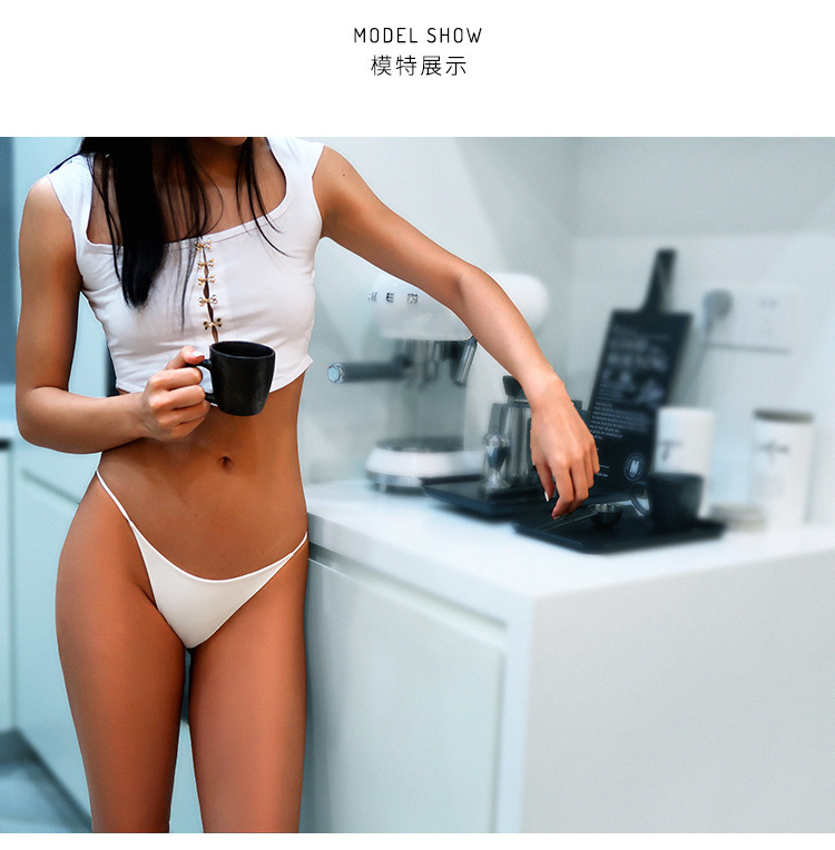 Hot Selling Customization Women's Panties Thongs Sexy Low Rise G-string 100% Cotton Underwear