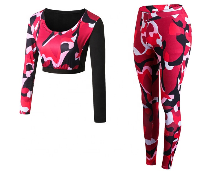 Fitness &amp; Yoga Wear Compression Wear High Quality Compression Women Gym Sports Wear Yoga Set Womens Fitness Apparel