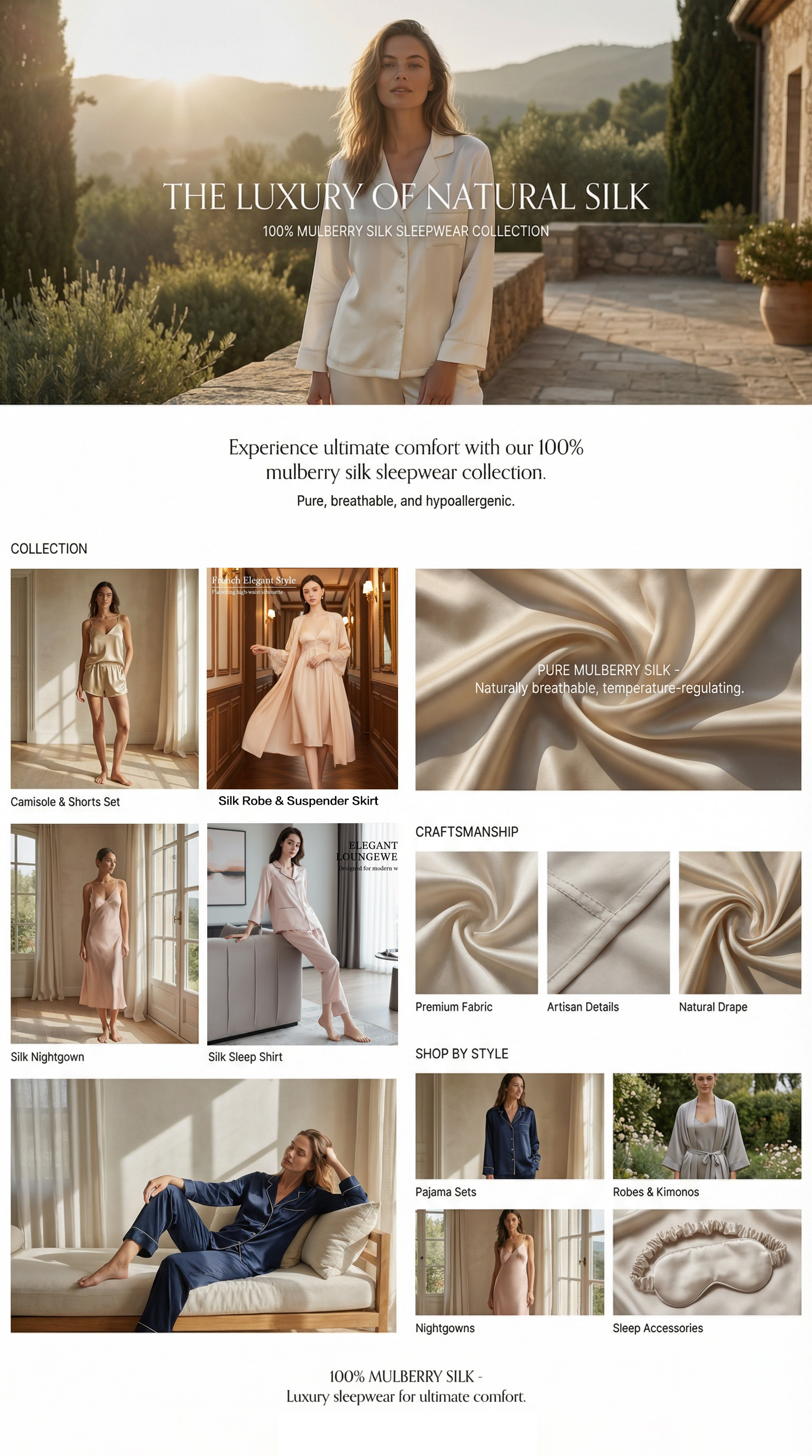 Silk Pajamas Banner