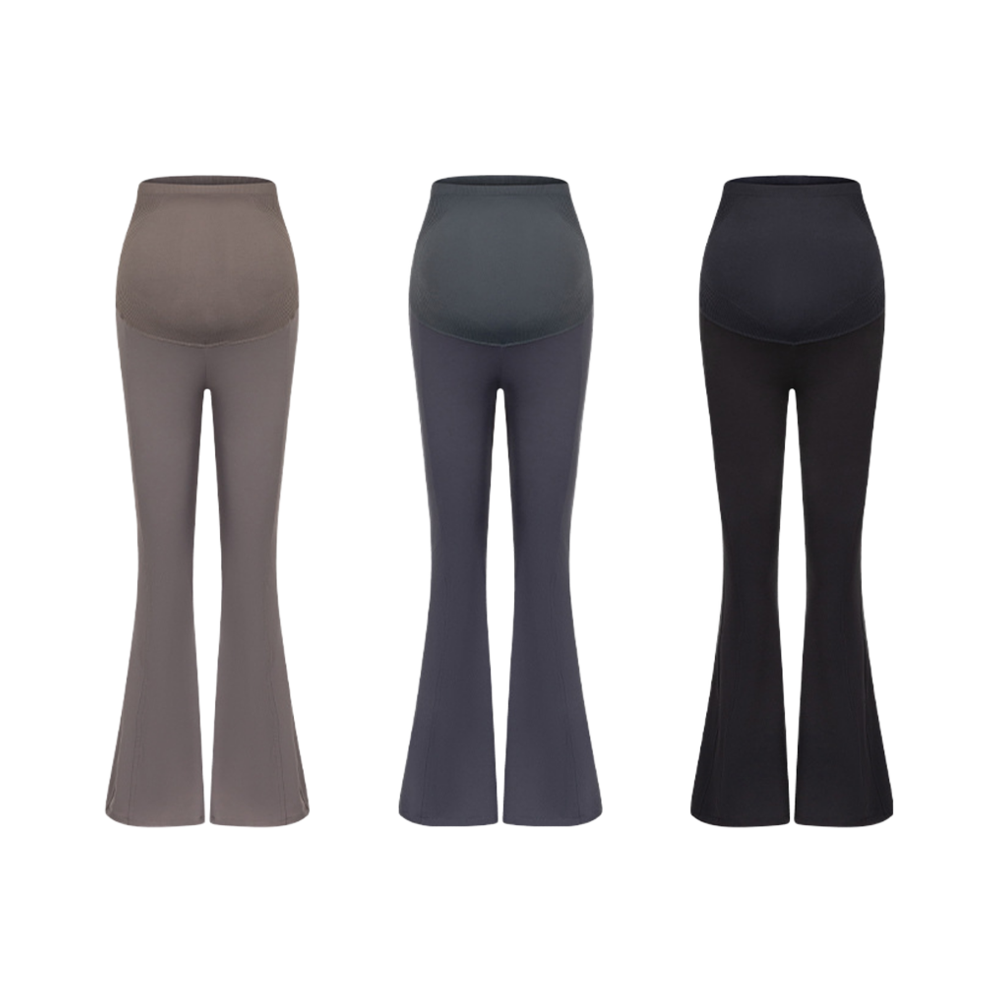 Soft Maternity Flared Leggings High Waisted Yoga Leggings After Pregnancy