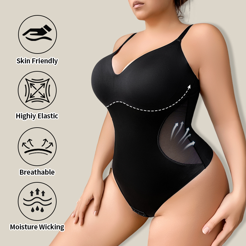 Wholesale Private Label Slimming Jersey Bodysuit Shapewear Women High Elastic Seamless Tummy Control Full Body Shaper Sports Dai