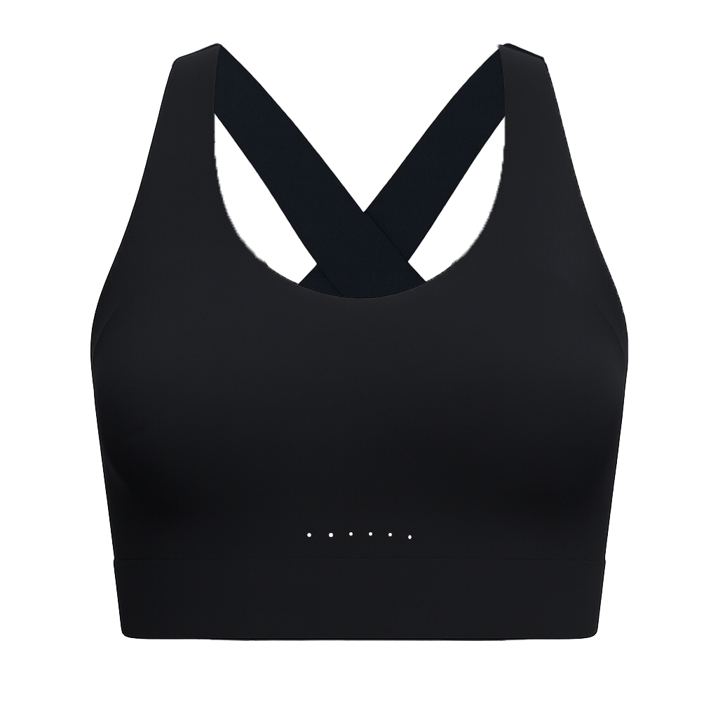Seamless High-Impact Sports Bra with Cross Back &amp; Laser Perforation, Wire-Free Support for Running &amp; Yoga, OEM/ODM Available