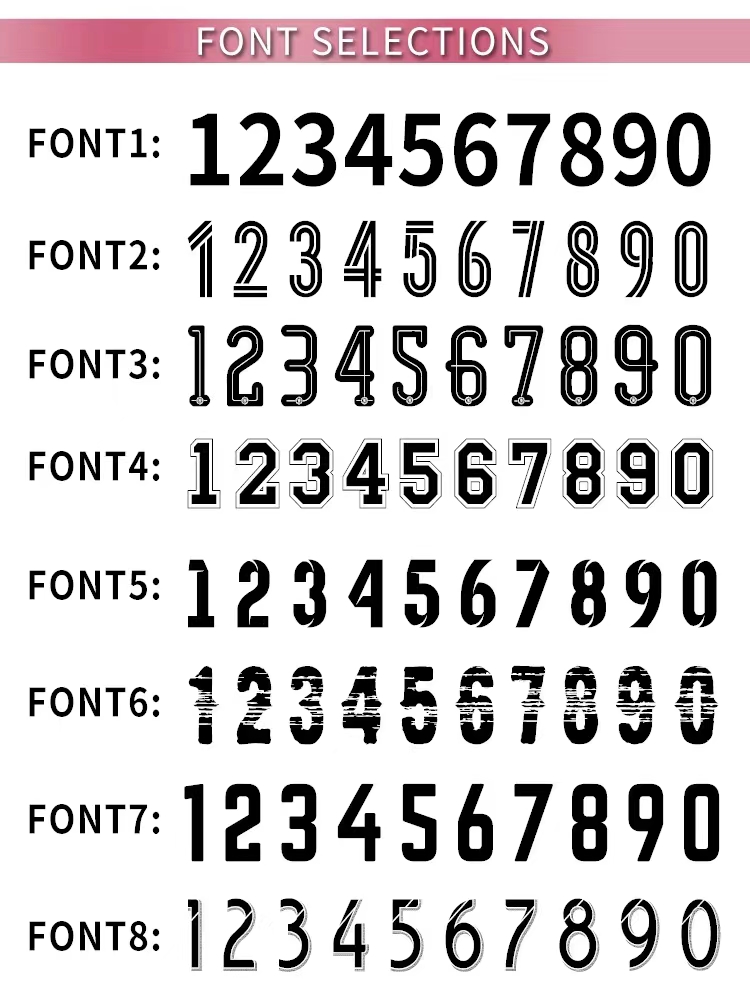 Number Fonts Option 1