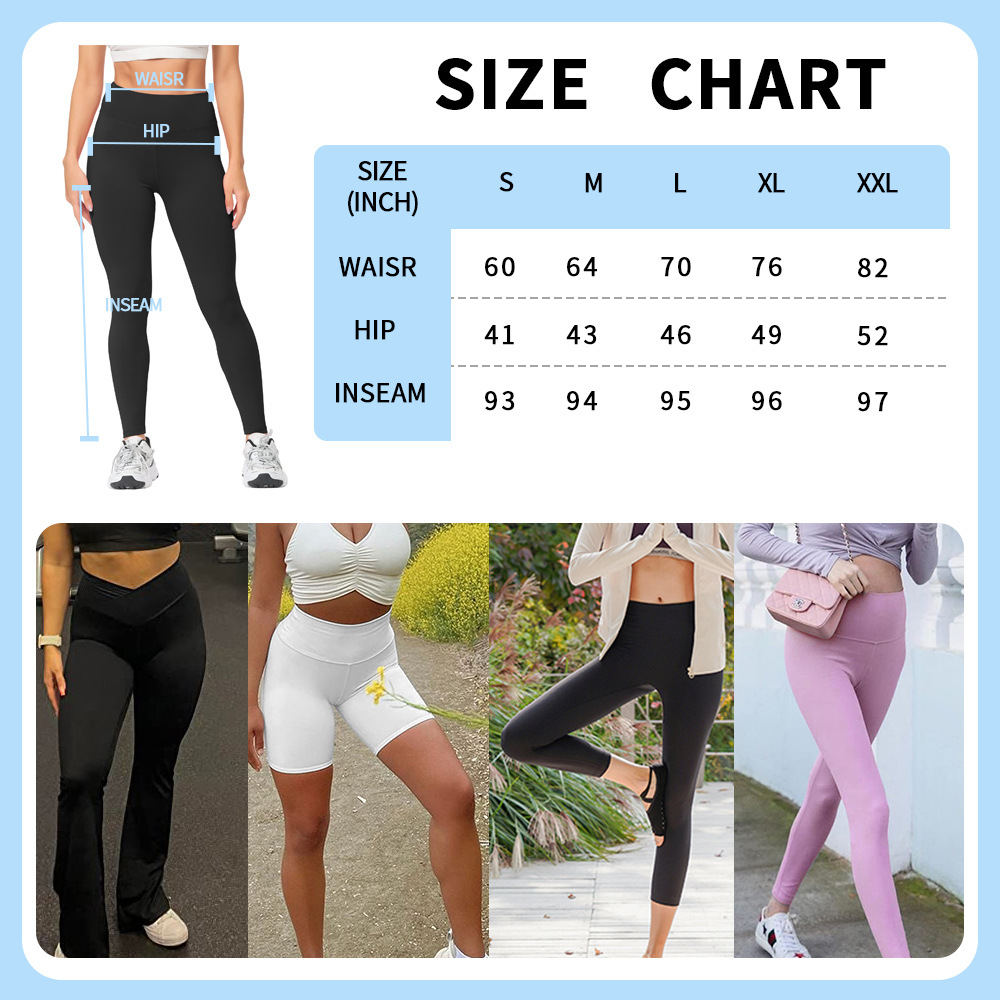Casual Leggings Polyester and Spandex High Waisted Women Pants Slim Fit Buttery Soft Legging With Pockets