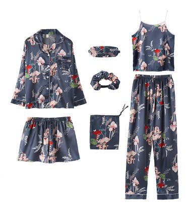 Fruit Printed Satin Pajamas 2