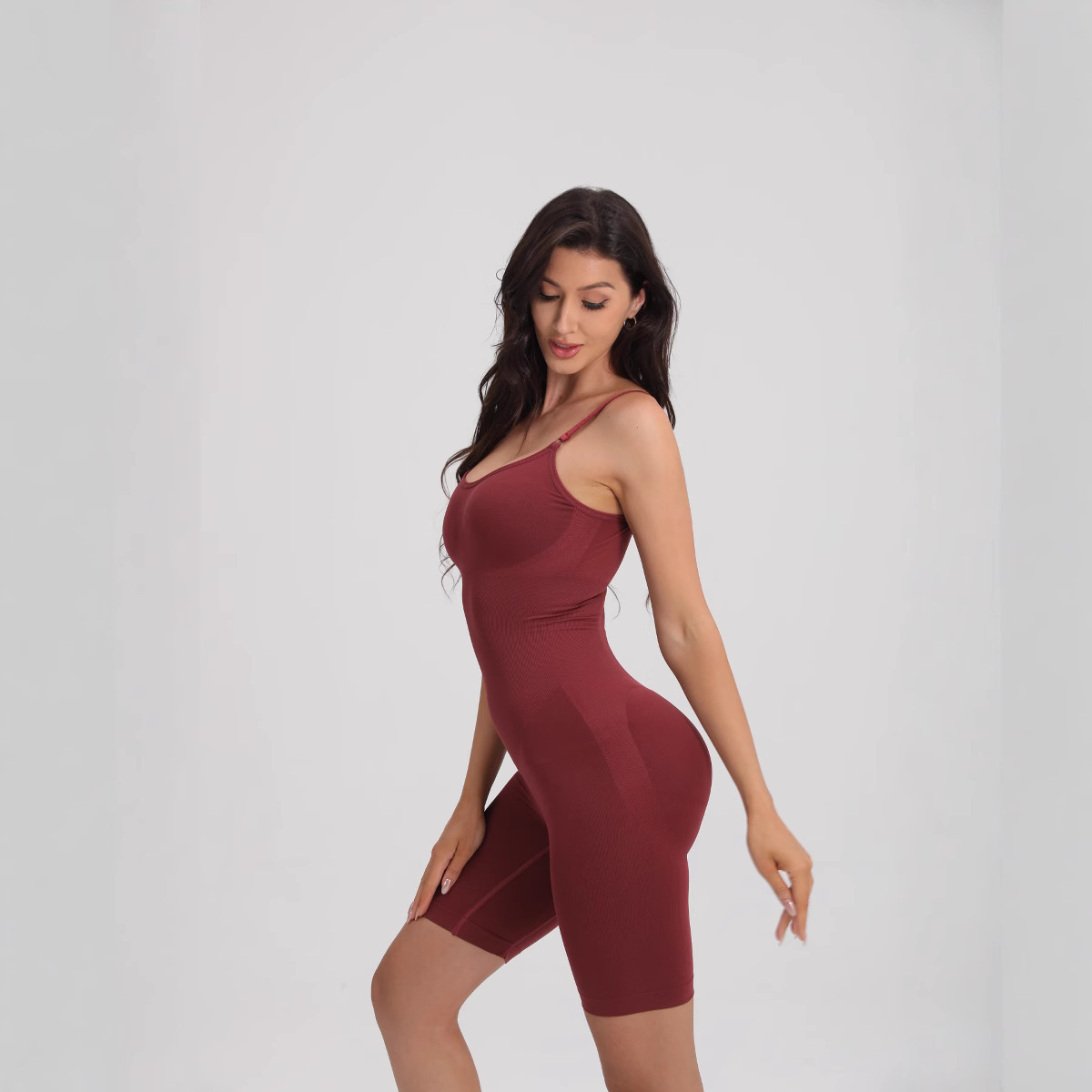 Women's Full Body Crotchless Bodysuit Shapewear Seamless Breathable Spandex/Nylon Fabric Firm Tummy Control Butt Lifter for Gym