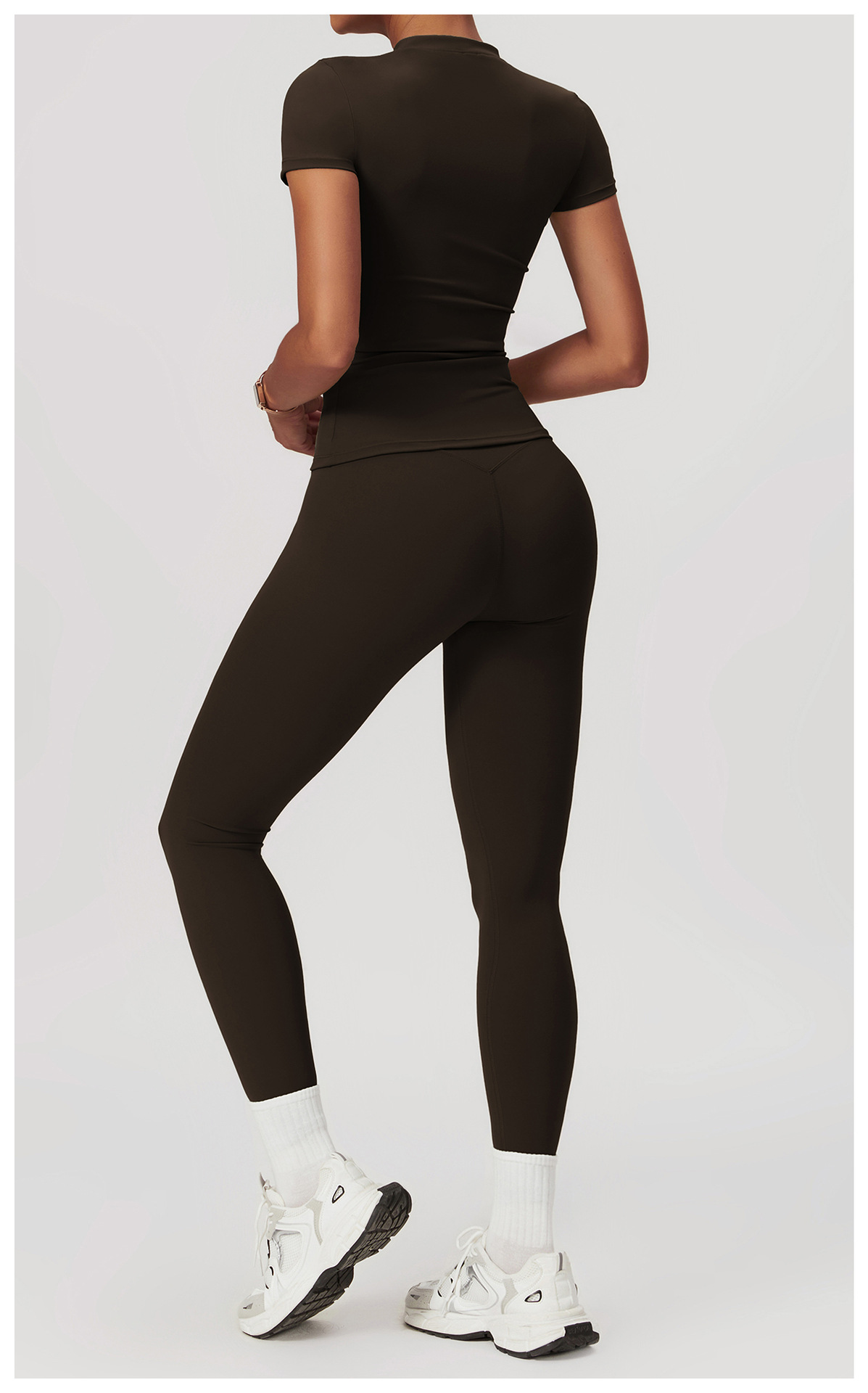 Dropshipping Agent Shopify Yoga Apparel Customized Training Gym Clothes Running Tops Women's Sports Gym Basic T-shirt for Women