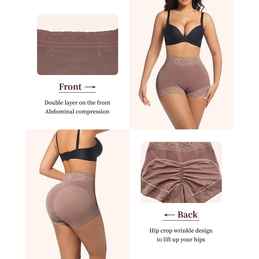 Butt Lifter Panties for Women High Waisted Tummy Control Shapewear Underwear Butt Lifting Panties Faja Shorts