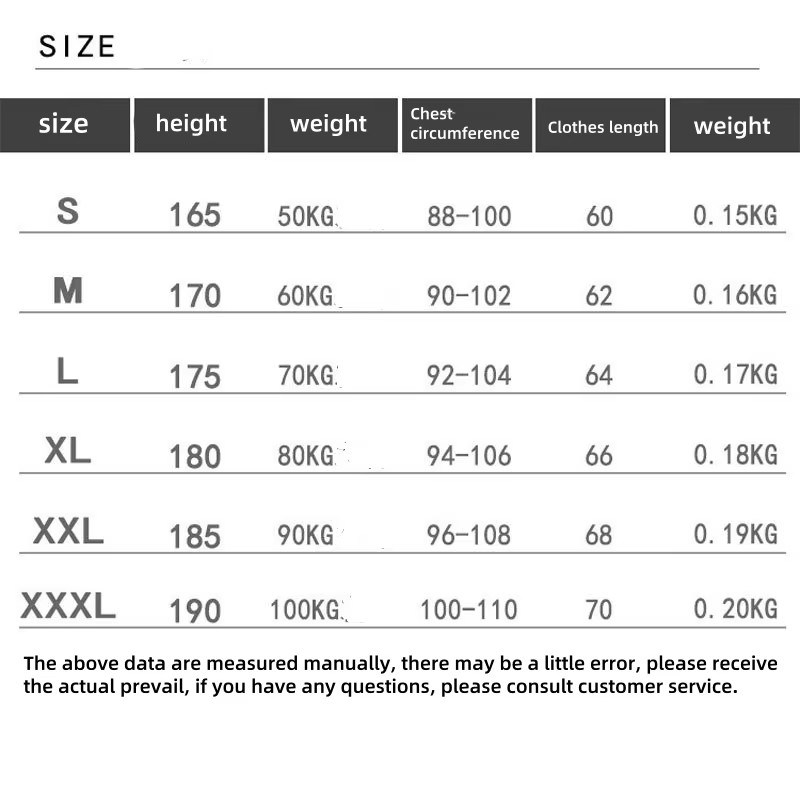 Product Size Chart and Dimensions